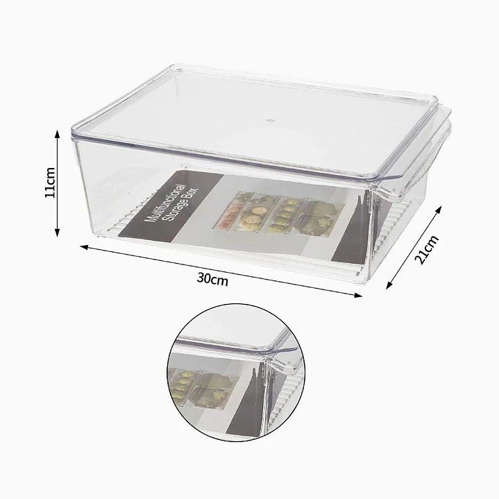 Caja de almacenamiento para refrigerador Exlin 30×21×11 cm 2