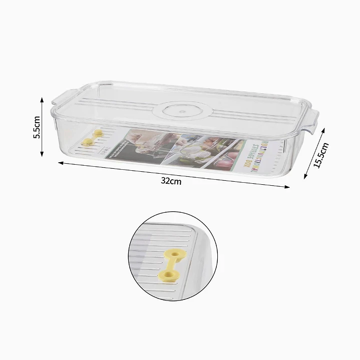 Caja de almacenamiento para refrigerador Exlin 32×15.5×5.5 cm 2