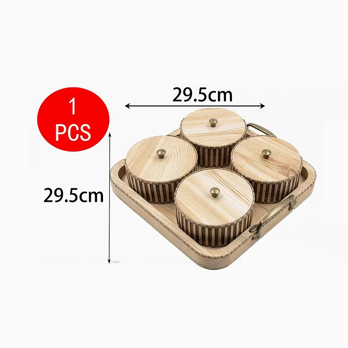 Caja de dulces de madera Exlin 29.5×29.5 cm 2