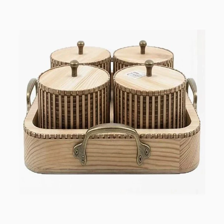 Caja de dulces de madera Exlin 29.5×29.5 cm 1