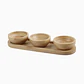 Set de tazones de bambú Exlin 22×7 cm - Miniatura 1