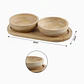 Set de tazones de bambú Exlin 20×10 cm - Miniatura 2
