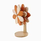 Posavasos de madera Exlin en forma de flor 12.5×9.5 cm - Miniatura 1