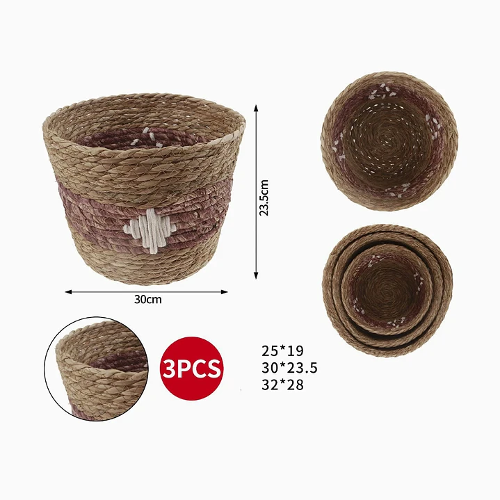 Set de cestas tejidas Exlin (3 piezas) 2