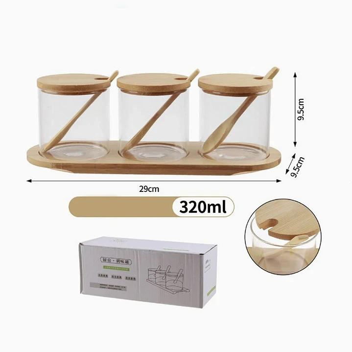 Set de frascos de condimento Exlin 2