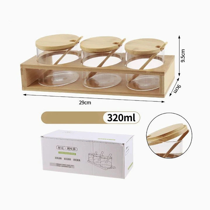 Set de frascos de condimento Exlin 2