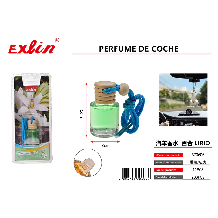 Perfume para Coche Lily (Lirio) – Ambientador Premium 1