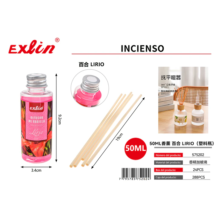 Lirio Perfumado 50 ml – Esencia Premium para el Hogar 1