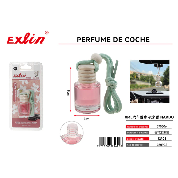 Perfume para coche, jazmín nocturno, 8 ml 1