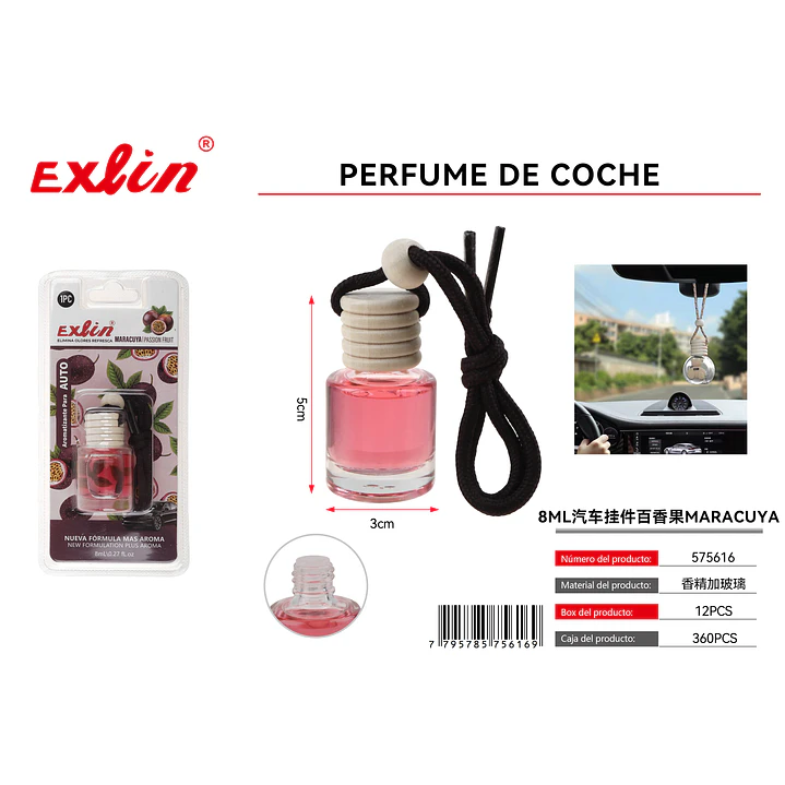Perfume para coche de maracuyá 8 ml 1