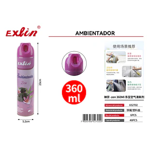 Ambientador y Desodorante Ambiental Zen 360 ml