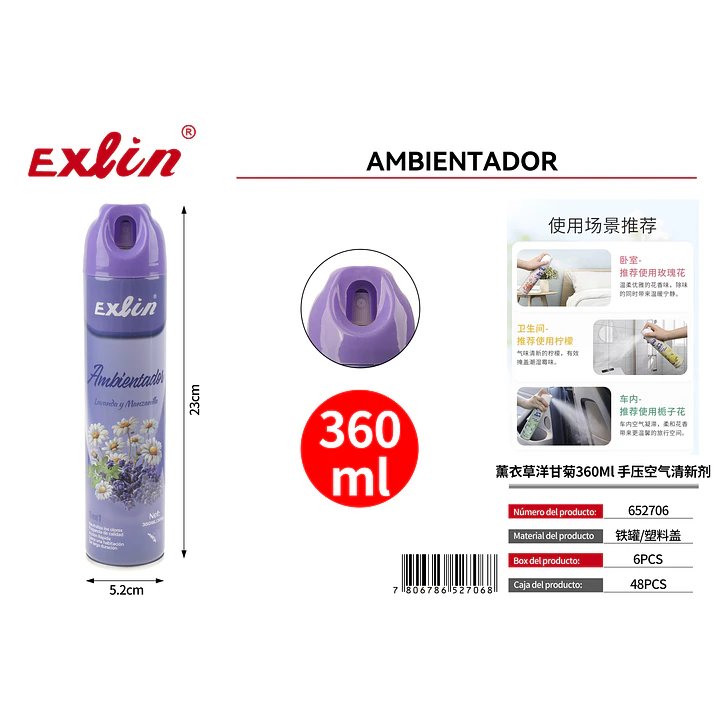 Ambientador de Lavanda y Manzanilla 360 ml 1
