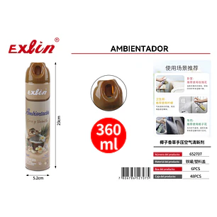 Ambientador Spray Leche de Coco y Vainilla 360 ml