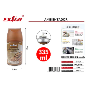 Ambientador Automático Sándalo 335ml set 6 unidades