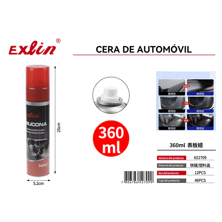 Silicona en Aerosol Exlin 360ml 1