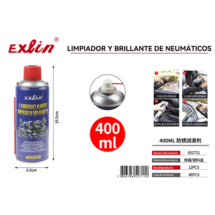 Lubricante Desoxidante Exlin 400ml 1