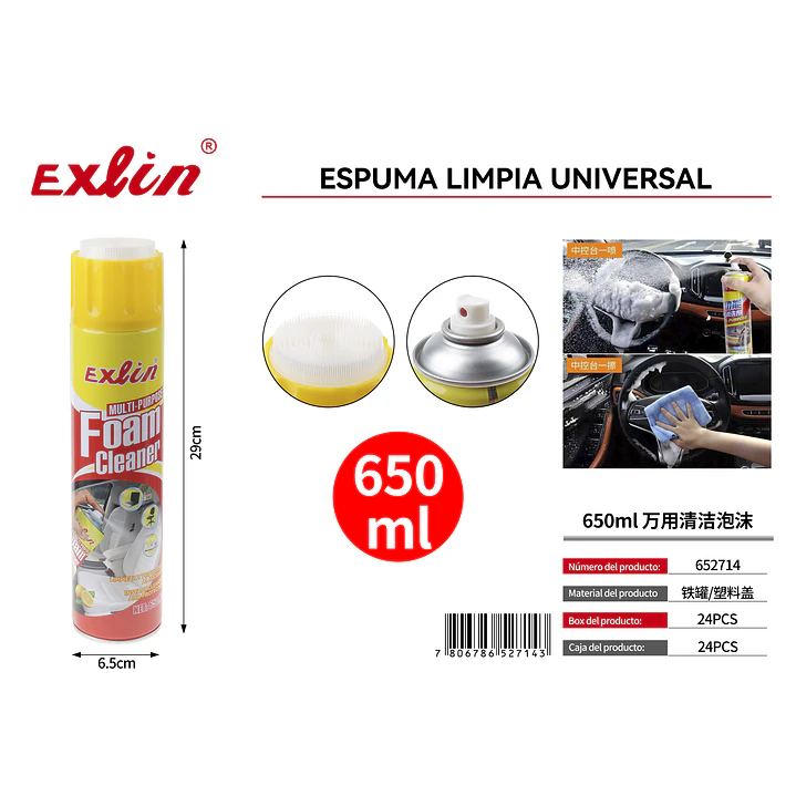 Espuma Multiuso en Aerosol Exlin 650ml 1