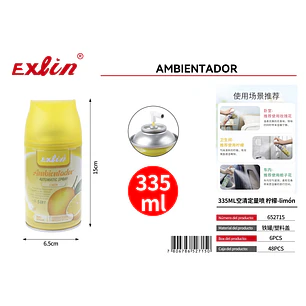 Ambientador de Limón 335 ml – Pack Aerosol para Dosificador