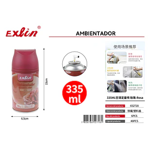Ambientador de Rosas Exlin (335 ml) – Frescura Floral Prolongada