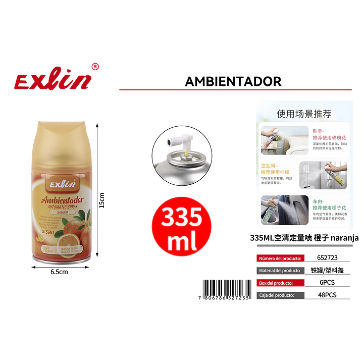 Ambientador Automático Naranja  335ml 1