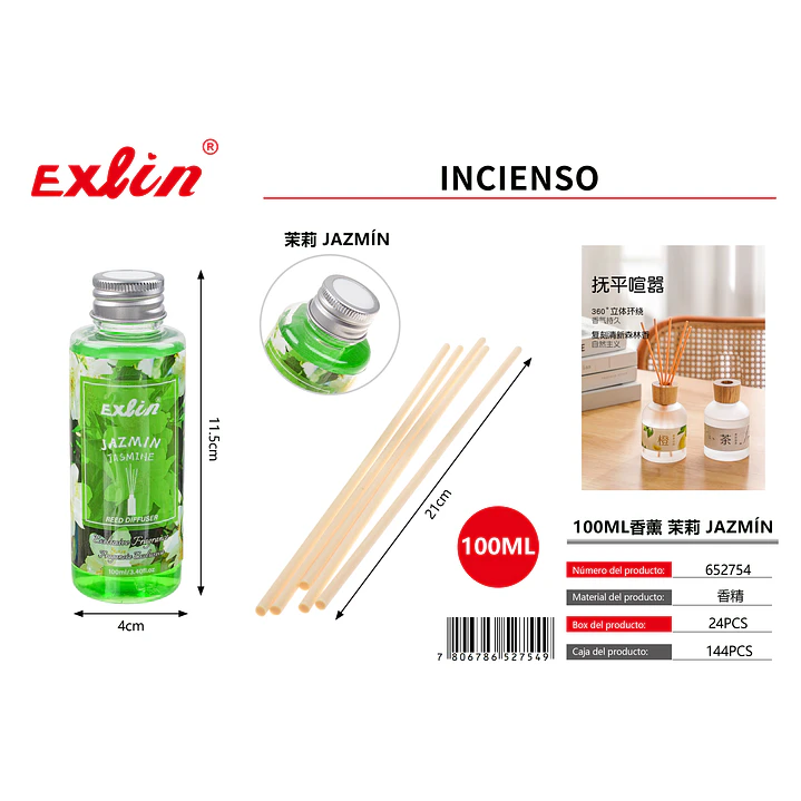Aceite Perfumado de Jazmín 100 ml – Fragancia Ambiental Premium 1