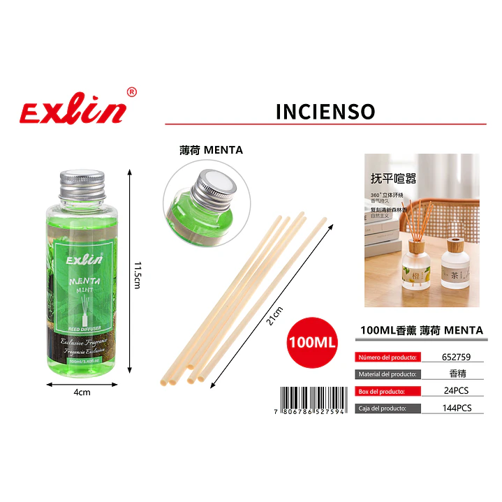 Esencia de Menta Aromática 100 ml – Frescura Natural para tu Hogar 1