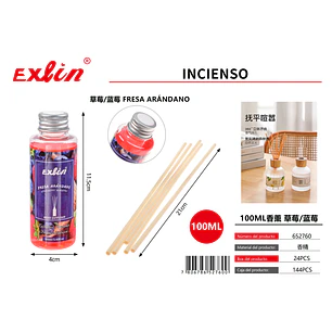 Esencia Aromática de Fresa y Arándano (100 ml) – Ideal para el Hogar y Oficina