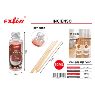 Coco Perfumado 50  ml – Fragancia Premium para tu Hogar o Cuidado Personal