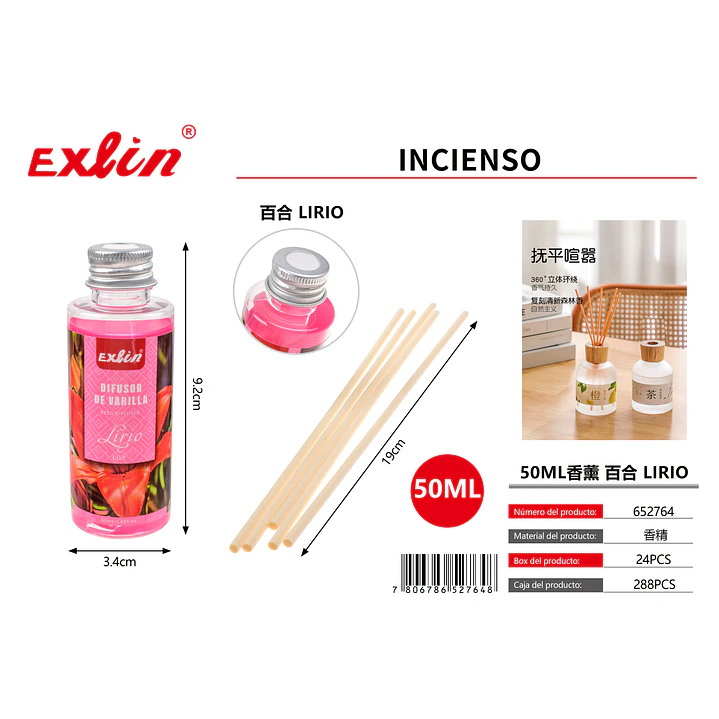 Lirio Perfumado 50 ml – Esencia Premium para el Hogar e-commerce 1