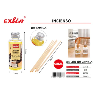 Difusor de Aromas con Varillas Vainilla 50 ml