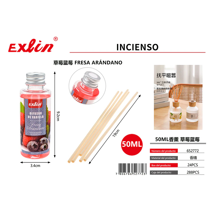 Difusor de Aroma Fresa y Arándano  (50 ml) 1