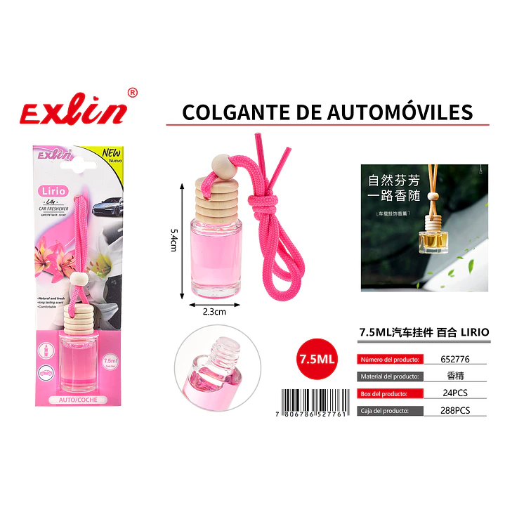 Perfume para Coche Lily (Lirio) – Ambientador Premium 7,5 ml 1