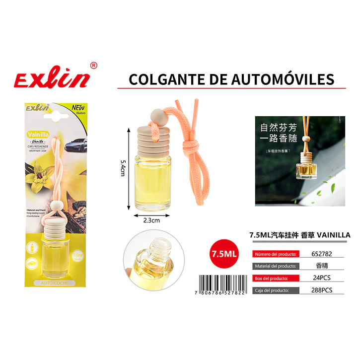 Aromatizante Colgante para Auto Vainilla Dulce (7,5 ml) 1
