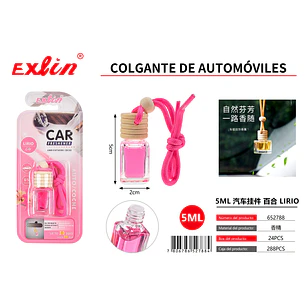 Colgante Aroma a Lirio para Auto 5ml – Esencia Premium