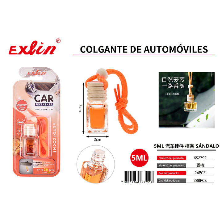 Aromatizante para Auto Aroma SANDALO (5 ml) 1