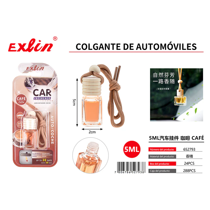 Aromatizante para Auto Aroma cafe  (5 ml) 1