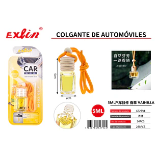 Aromatizante para Auto Aroma vainilla  (5 ml)