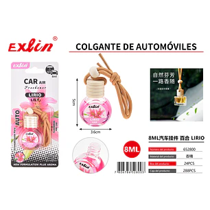 Aromatizante para Auto Aroma LIRIO  (8 ml)