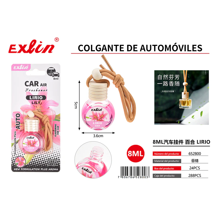 Aromatizante para Auto Aroma LIRIO  (8 ml) 1