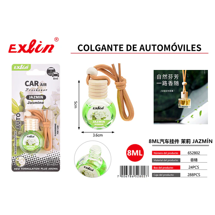 Aromatizante para Auto Aroma Jazmín  (8 ml) 1