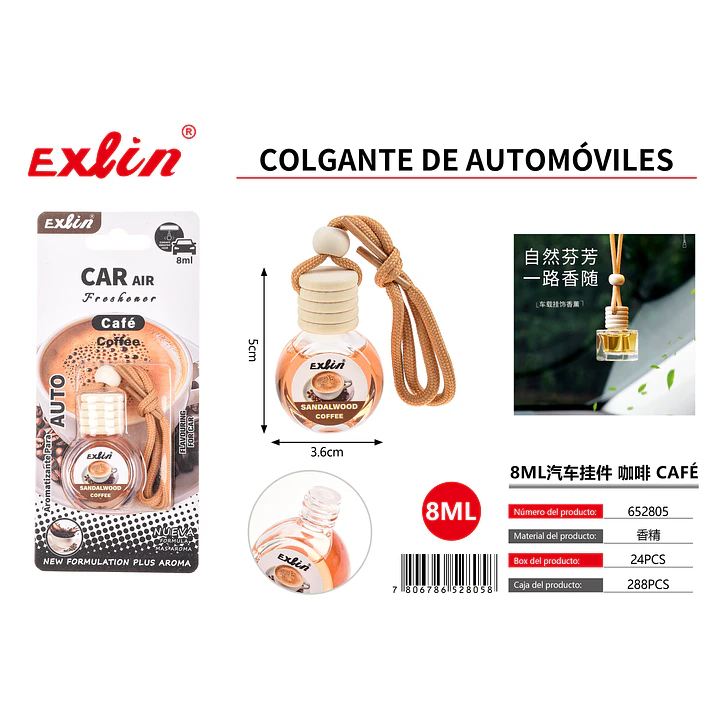 Aromatizante para Auto Aroma cafe (8 ml) 1