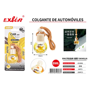 Aromatizante para Auto Aroma vainilla (8 ml)