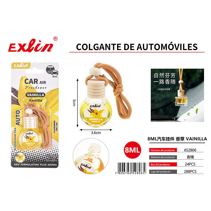 Aromatizante para Auto Aroma vainilla (8 ml) 1