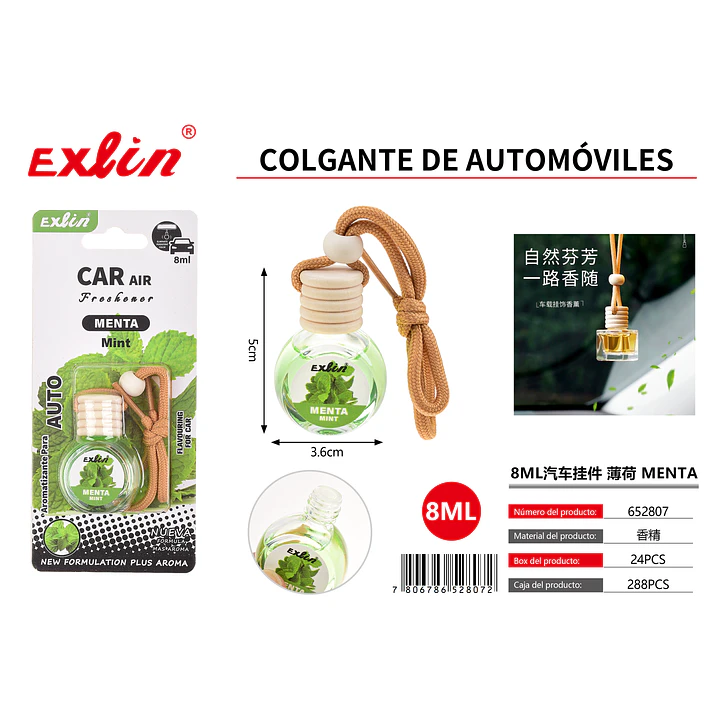 Aromatizante para Auto Aroma menta (8 ml) 1
