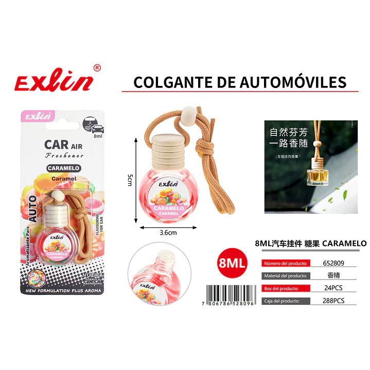 Aromatizante para Auto Aroma caramelo (8 ml) 1