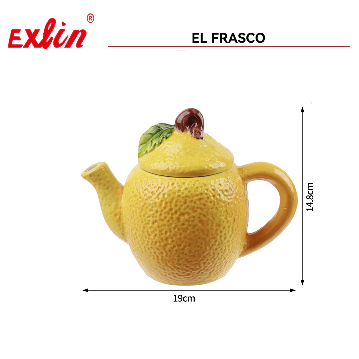 Tetera de Cerámica Diseño Limón Amarillo 1