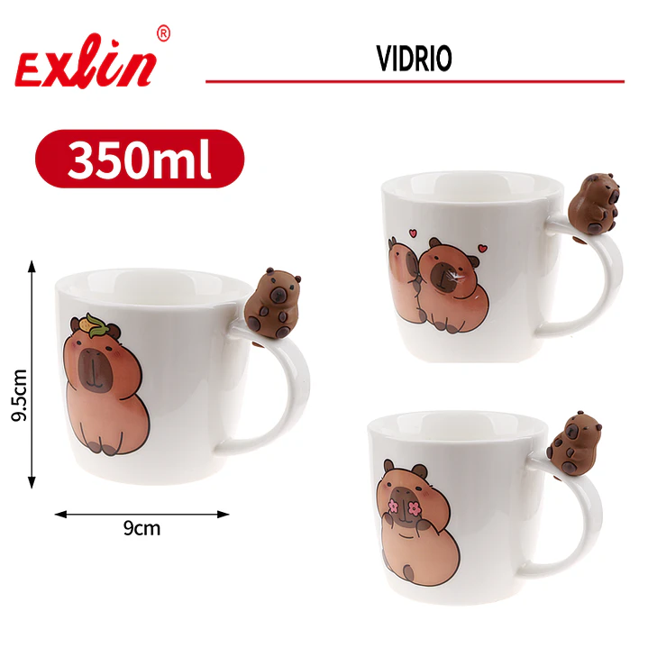 Taza con dibujos de capibarra 1