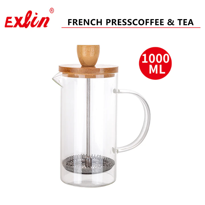 Prensa Francesa con Tapa de madera - 1000ml 1