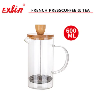 Prensa Francesa con Tapa de madera - 600ml