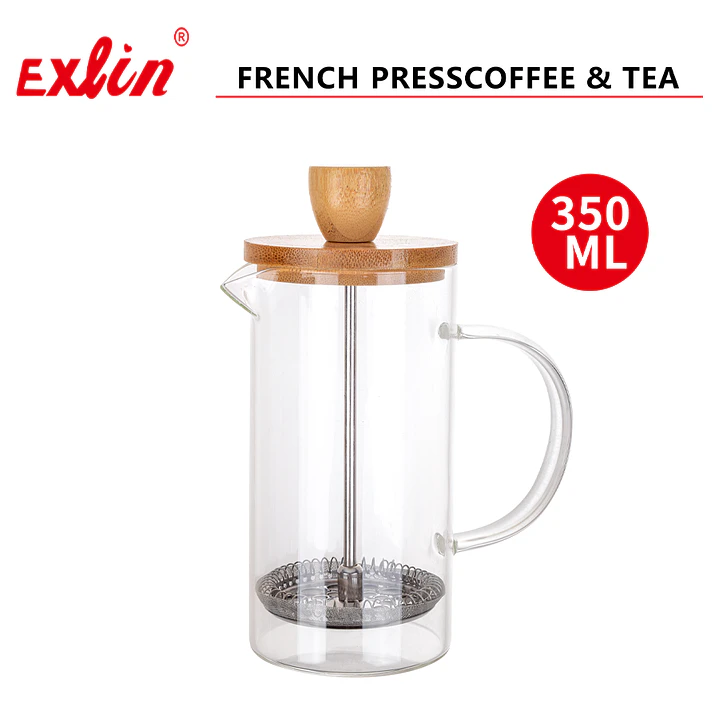 Prensa Francesa con Tapa de madera - 350ml 1